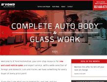 Tablet Screenshot of byondautomotive.com
